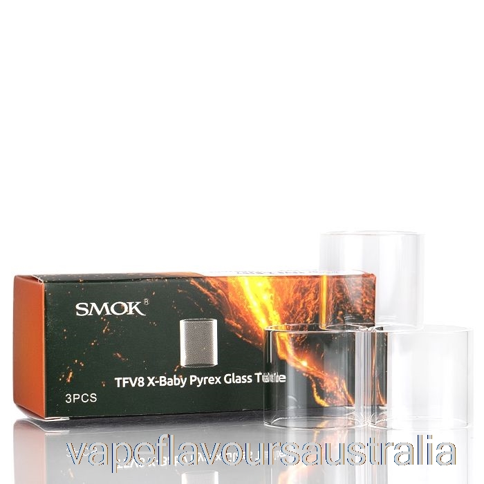 Vape Australia SMOK TFV8 Replacement Glass - Baby, Big, X-Baby Stick V9 MAX #8 - Single Bulb Glass Tube